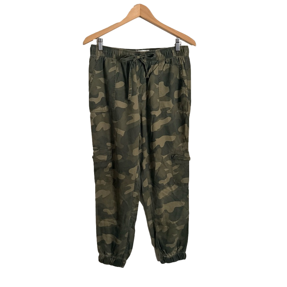 C&C California Green Camouflage Cargo Jogger Pants Size Large Lyocell